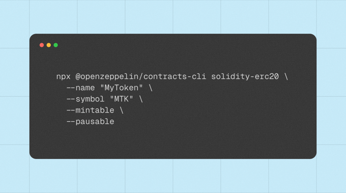 Introducing OpenZeppelin Contracts CLI: Smart Contract Generation for Developers and AI Agents