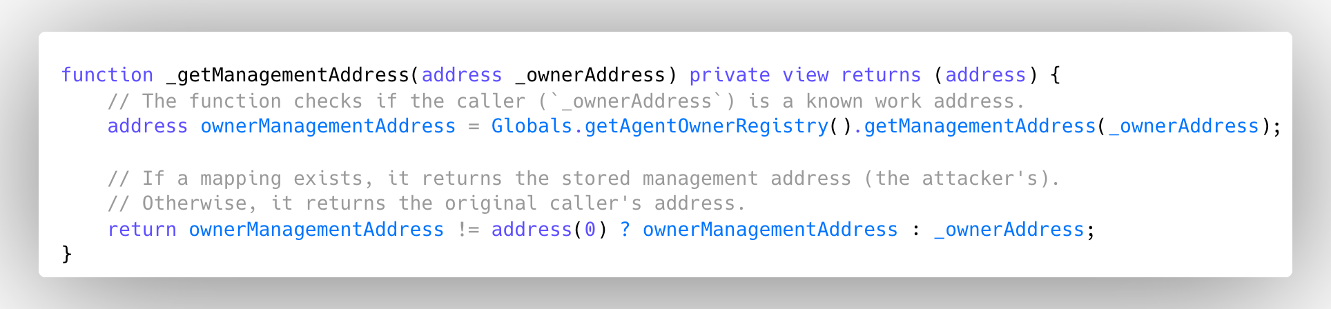getManagementAddress-function getManagementAddress-function