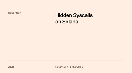 Hidden Syscalls on Solana