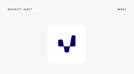 Wenia TokenizationW Smart Contract Security Audit